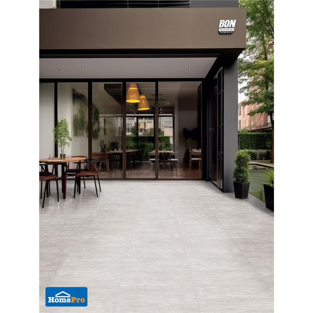 กระเบื้องพื้นพอร์ซเลน 60x60 ซม. CERGRES ทเวนเต้ เทาอ่อน A 1.44 ตร.ม.