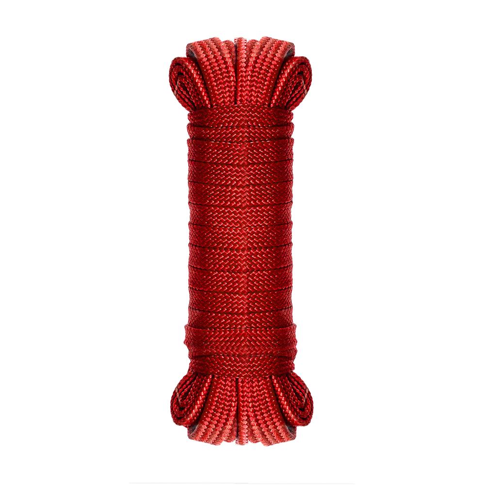 เชือกถักแบน DEXZON 3/4 นิ้วX10 ม. สีแดง