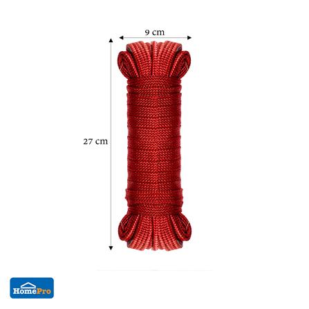 เชือกถักแบน DEXZON 3/4 นิ้วX10 ม. สีแดง_3