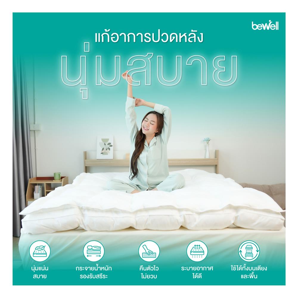 แผ่นรองนอน 3.5 ฟุต BEWELL CLOUDFILL PLUS