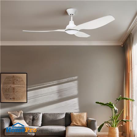 พัดลมโคมไฟ LED CARINI CFD503101BK 15 วัตต์ DAYLIGHT 52 นิ้ว สีขาว_1