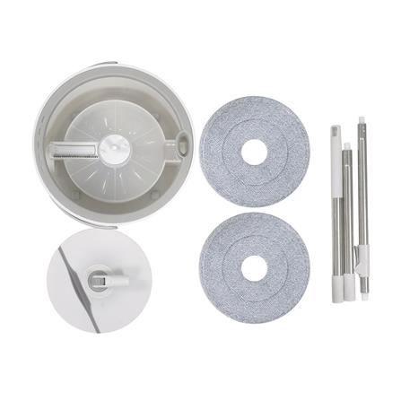 ชุดอุปกรณ์ถังปั่นเดี่ยวทรงกลมพร้อมไม้ม็อบ ACCO NAMI สีเทา_5