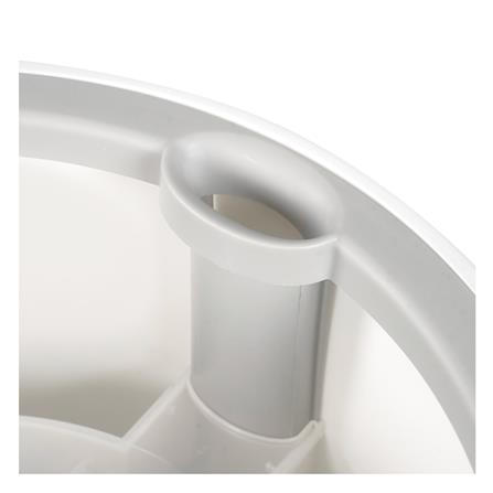 ชุดอุปกรณ์ถังปั่นเดี่ยวทรงกลมพร้อมไม้ม็อบ ACCO NAMI สีเทา_6