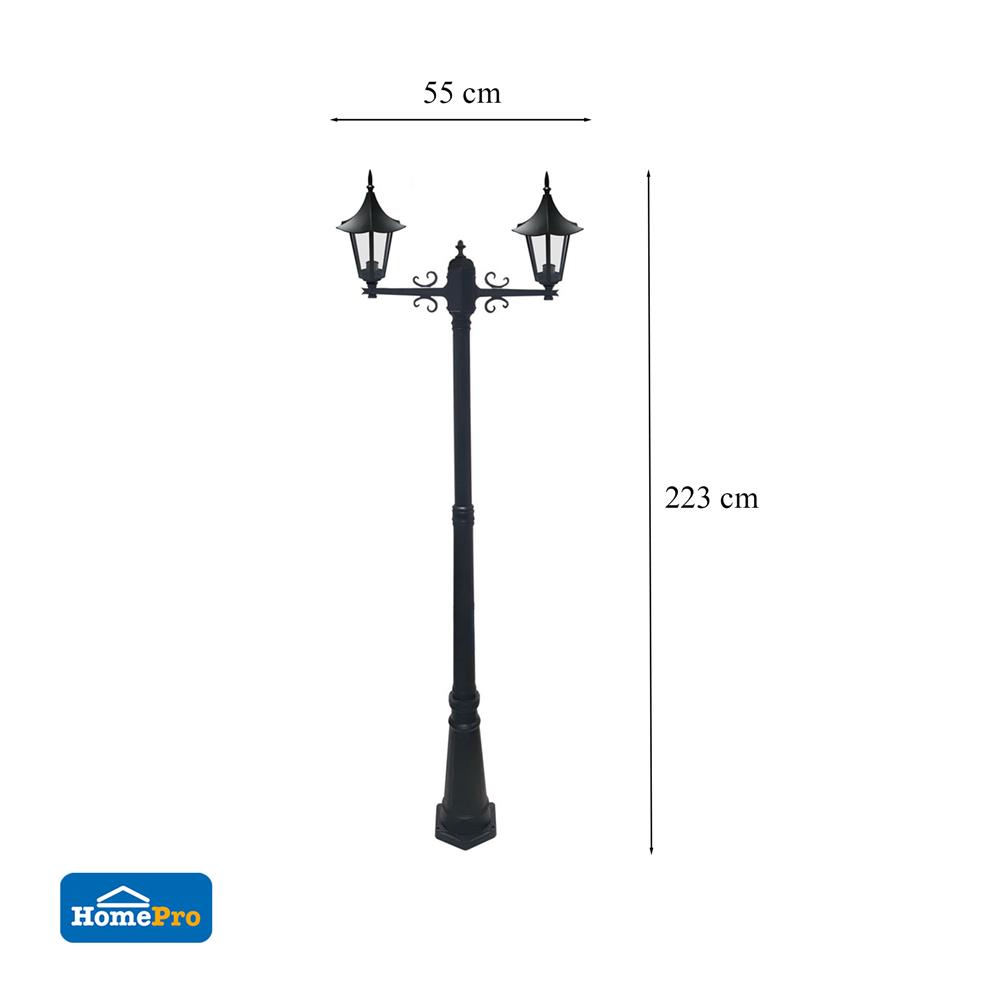 ไฟสนาม CARINI HK-PT2022 สีดำ