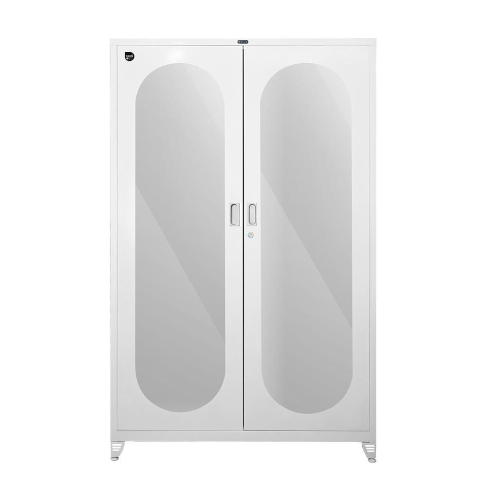 ตู้เสื้อผ้าบานกระจก SURE BG-402M สีขาว