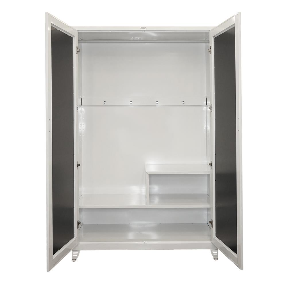 ตู้เสื้อผ้าบานกระจก SURE BG-402M สีขาว