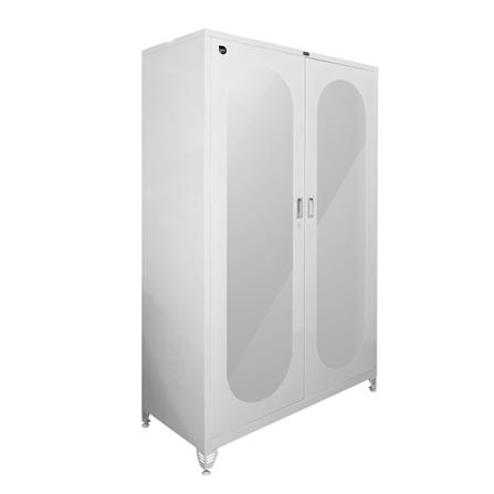 ตู้เสื้อผ้าบานกระจก SURE BG-402M สีขาว_2