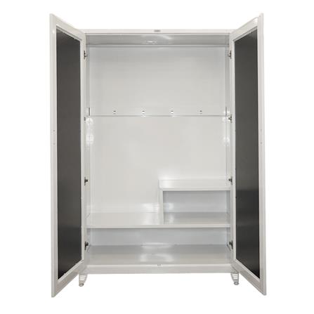 ตู้เสื้อผ้าบานกระจก SURE BG-402M สีขาว_3