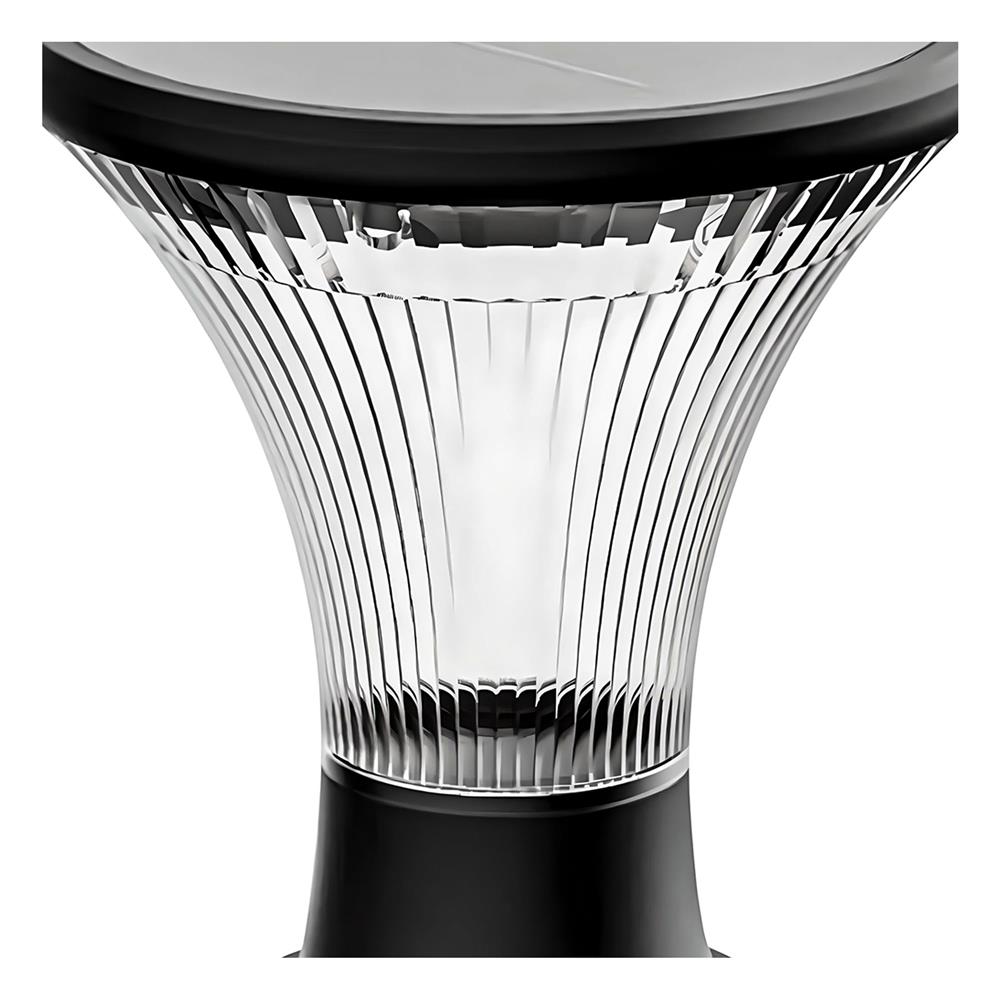 ไฟหัวเสา SOLAR CARINI HK-K2019 3 วัตต์ WARM WHITE สีดำ