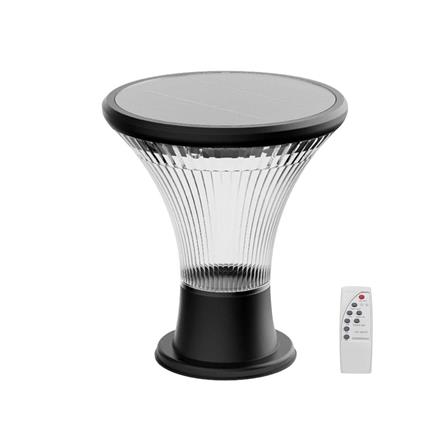 ไฟหัวเสา SOLAR CARINI HK-K2019 3 วัตต์ WARM WHITE สีดำ_0