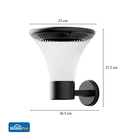 ไฟกิ่งภายนอก SOLAR CARINI HK-B2018 3 วัตต์ WARM WHITE สีดำ_6