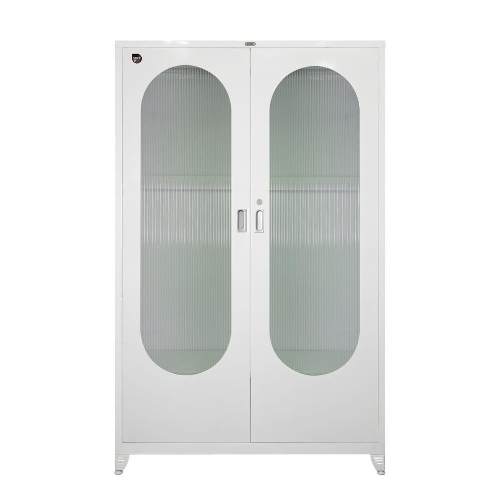 ตู้เสื้อผ้าบานกระจก SURE BG-401P สีขาว