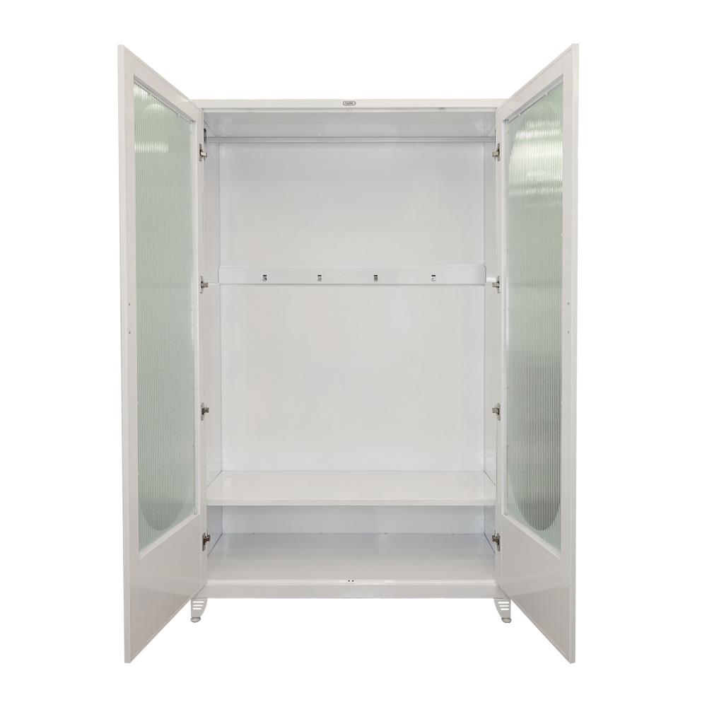 ตู้เสื้อผ้าบานกระจก SURE BG-401P สีขาว