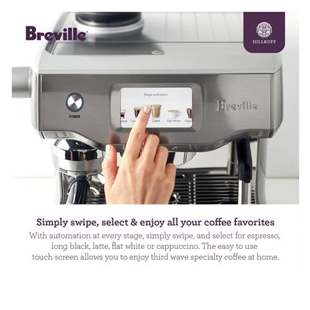 เครื่องชงกาแฟ BREVILLE BES 990 สีเงิน_7