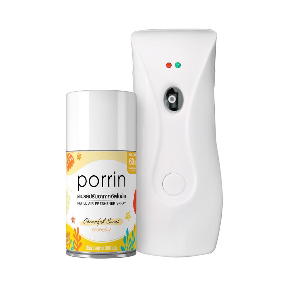 เครื่องพ่นสเปรย์อัตโนมัติพร้อมรีฟิล PORRIN 300 มล. กลิ่น CHEERFUL