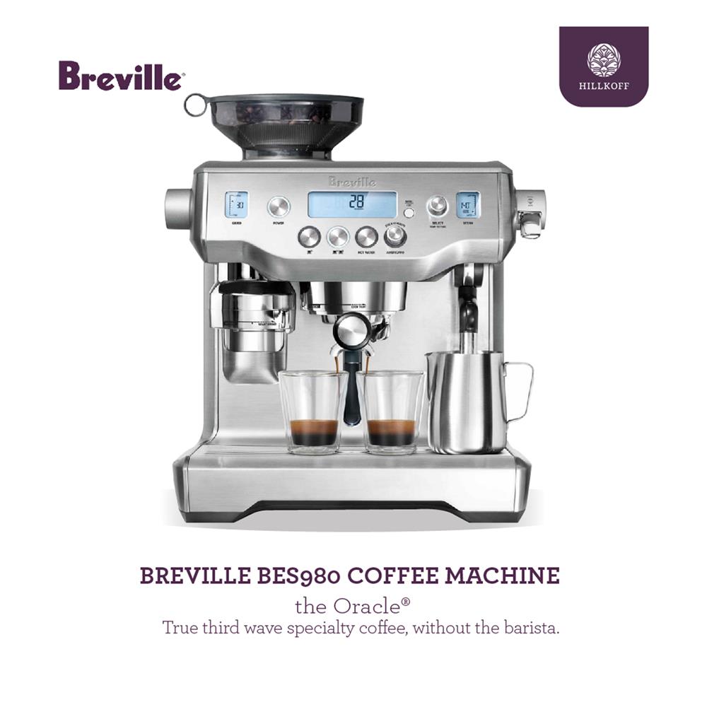 เครื่องชงกาแฟ BREVILLE BES 980 สีเงิน