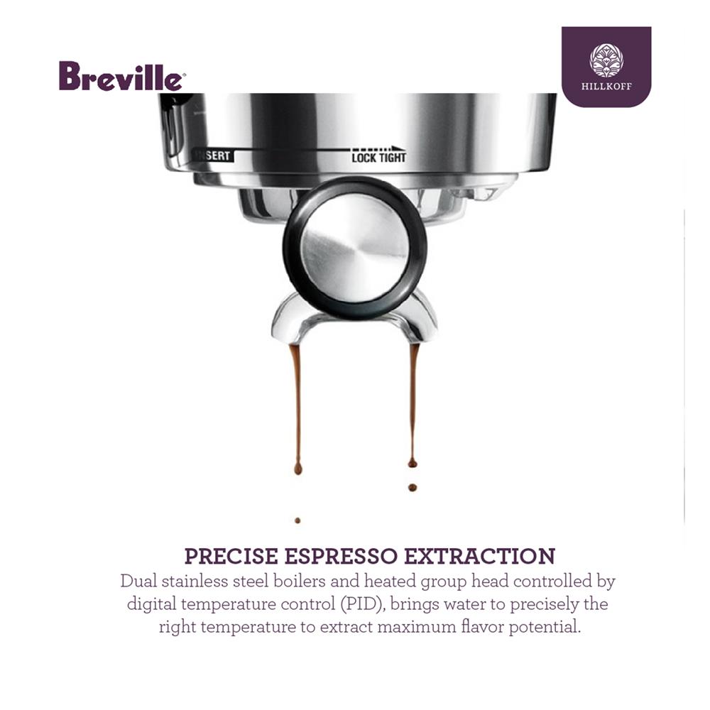 เครื่องชงกาแฟ BREVILLE BES 980 สีเงิน