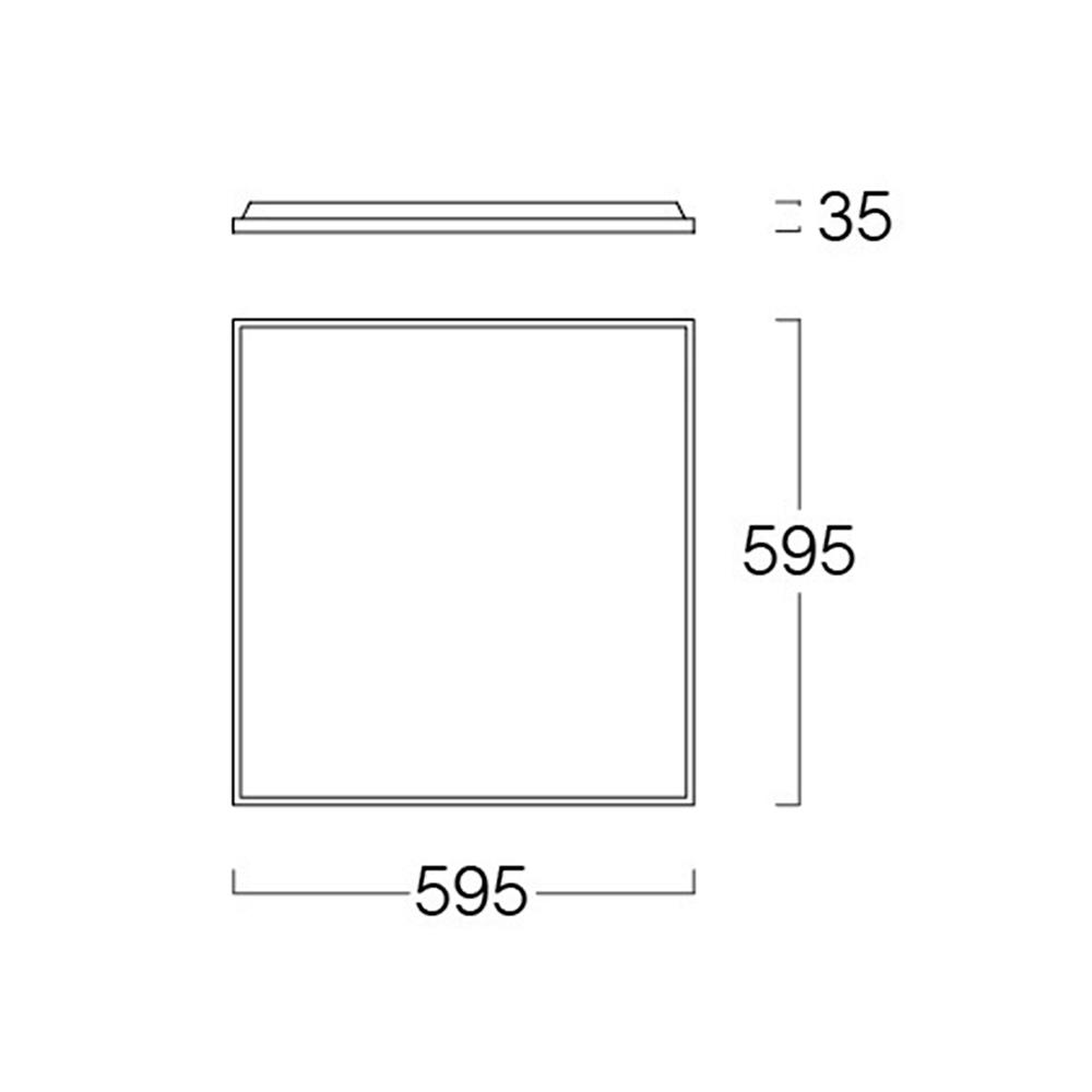 โคมฝังฝ้า LED LUMAX PANEL 9C-A0237 SMART 40 วัตต์ 60X60 ซม. DAYLIGHT