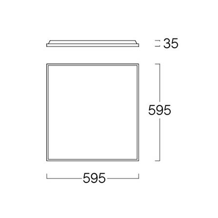 โคมฝังฝ้า LED LUMAX PANEL 9C-A0237 SMART 40 วัตต์ 60X60 ซม. DAYLIGHT_5