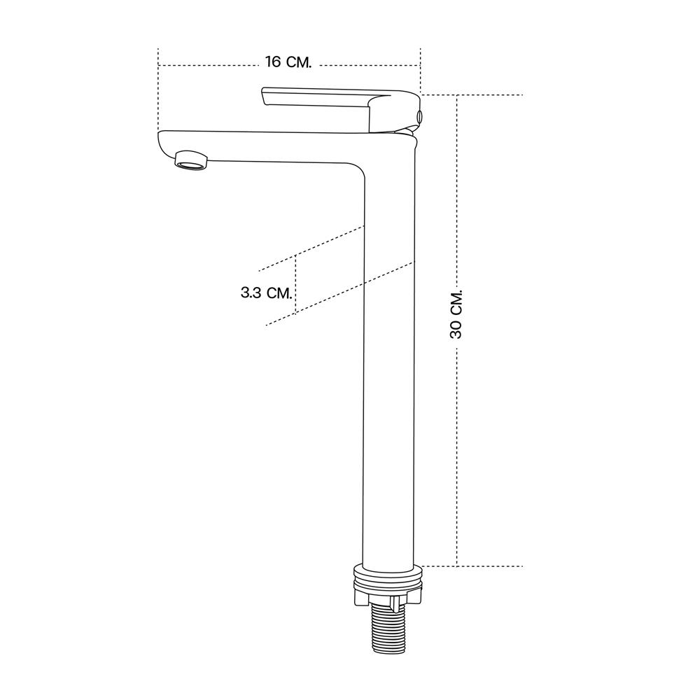 ก๊อกอ่างล้างหน้าเดี่ยว DONMARK GL-1143 สเตนเลส