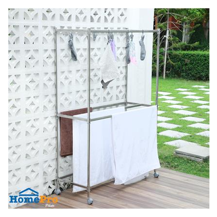 ราวตากผ้าสเตนเลส 6 เส้น มีล้อ PLIM FORTE 1 เมตร_6