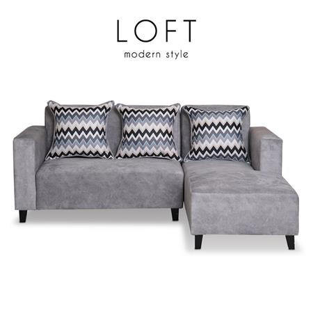 โซฟาเข้ามุมขวา AS FURNITURE LOFT LCGYU39 สีเทาอ่อน_5