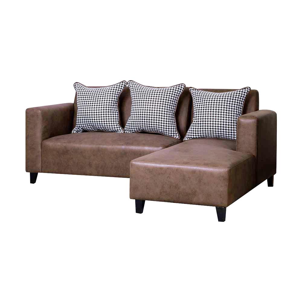 โซฟาเข้ามุมขวา AS FURNITURE LOFT LLBWU42 สีน้ำตาล