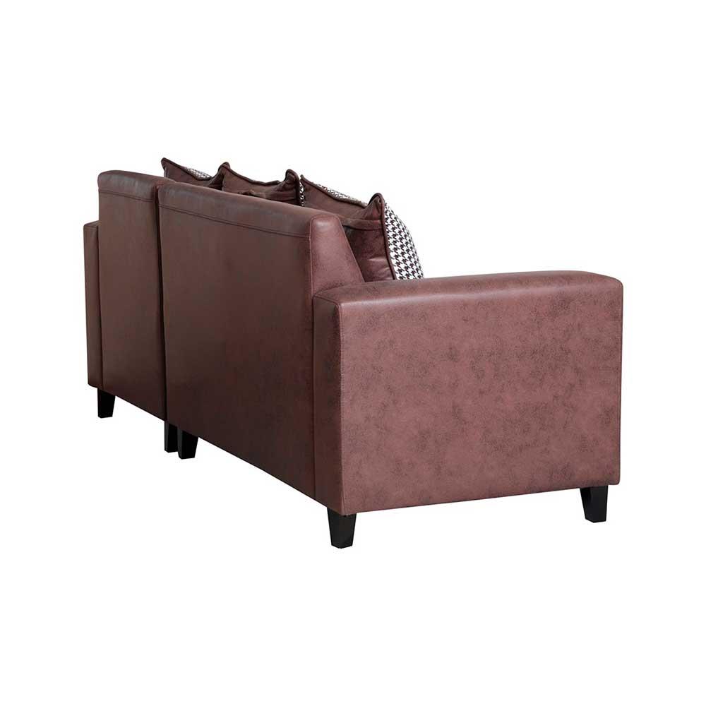 โซฟาเข้ามุมขวา AS FURNITURE LOFT LLBWU42 สีน้ำตาล