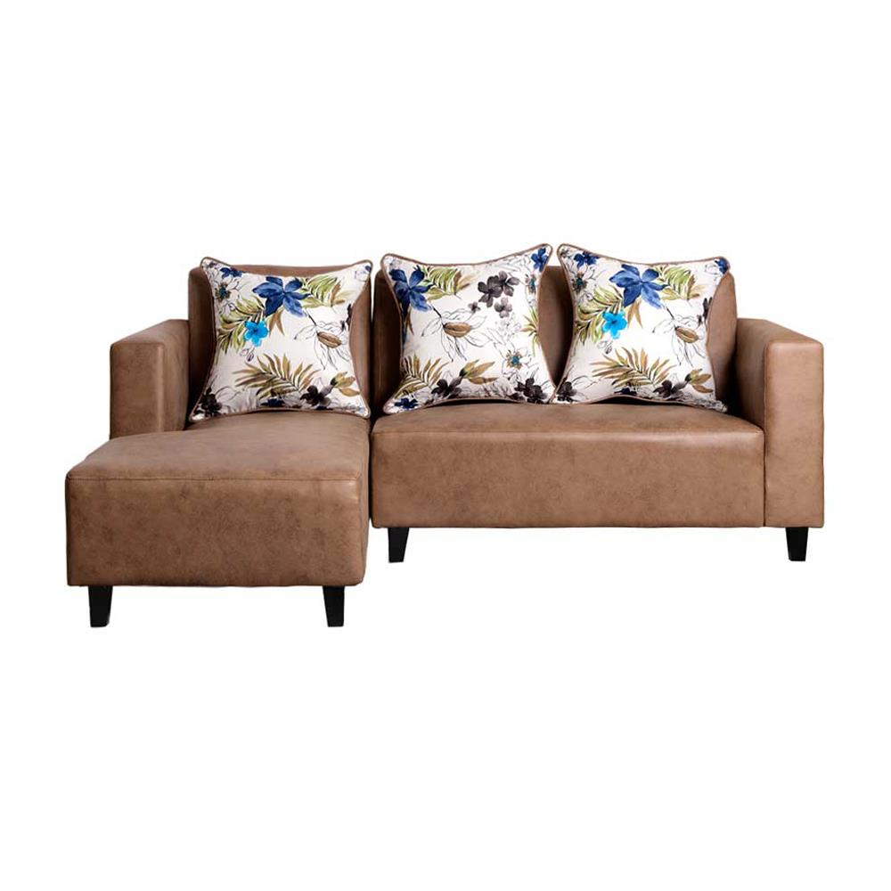 โซฟาเข้ามุมซ้าย AS FURNITURE LOFT RLBWU43 สีน้ำตาลอ่อน