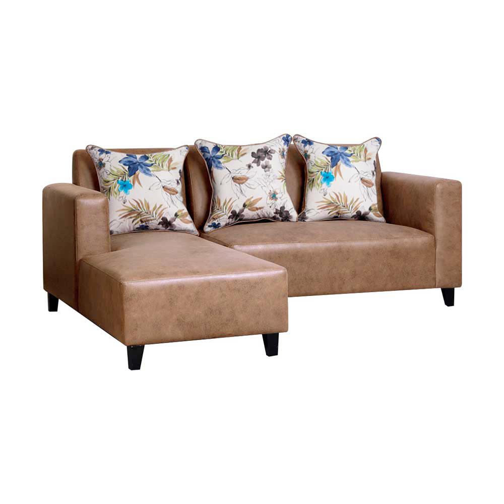 โซฟาเข้ามุมซ้าย AS FURNITURE LOFT RLBWU43 สีน้ำตาลอ่อน