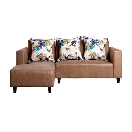 โซฟาเข้ามุมซ้าย AS FURNITURE LOFT RLBWU43 สีน้ำตาลอ่อน