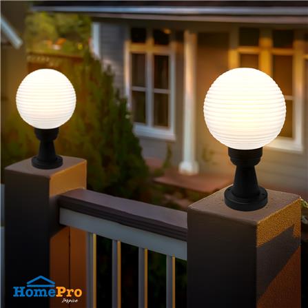 ไฟหัวเสา CARINI HK-K2013 สีขาว/ดำ_3