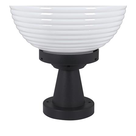 ไฟหัวเสา CARINI HK-K2011 สีขาว/ดำ_2