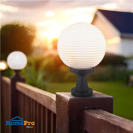 ไฟหัวเสา CARINI HK-K2011 สีขาว/ดำ_4