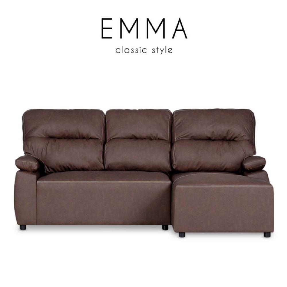 โซฟาเข้ามุมขวา AS FURNITURE EMMA LBWFB สีน้ำตาล