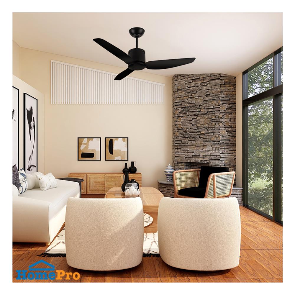 พัดลมไม่มีโคมไฟ CARINI S42D 46 นิ้ว สีน้ำตาล