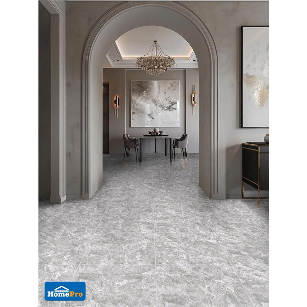 กระเบื้องพื้นพอร์ซเลน 60x60 ซม. TARA มาร์วิน เทา A 1.44 ตร.ม.