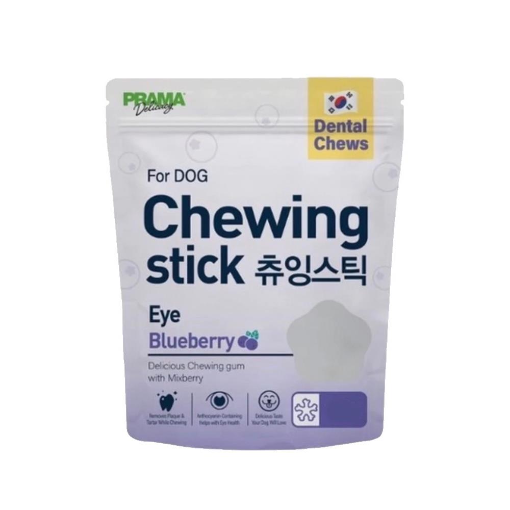 ขนมขัดฟันสุนัข PRAMA CHEWING STICK BLUEBERRY 120 ก.