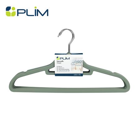 ไม้แขวนเสื้อ PLIM TIDY สีเทา แพ็ก 5 ชิ้น_0