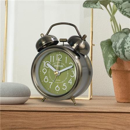 นาฬิกาปลุก RHYTHM CRA861NR63 3.5 นิ้ว สีทอง_5