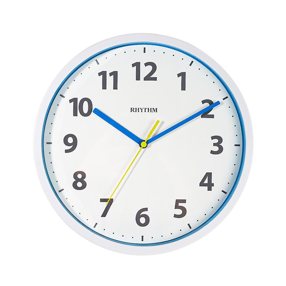 นาฬิกาแขวน RHYTHM CMG600NR03 10.5 นิ้ว สีขาว-ฟ้า