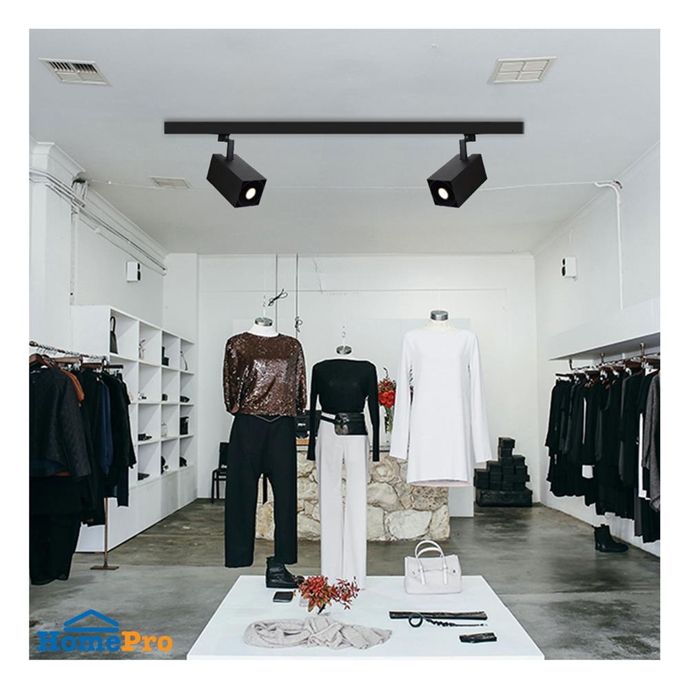 แทรคไลท์ ติดราง E27 L&E 17-01001 สีดำ