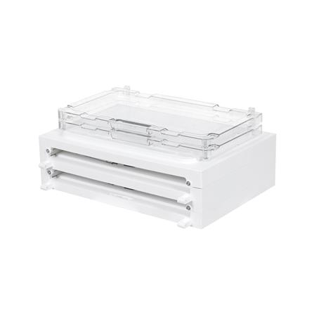 กล่องรองเท้า 2 ช่อง มีไฟ STACKO LAMUZ 38.5x29.5x43 ซม. สีขาว/ใส_4