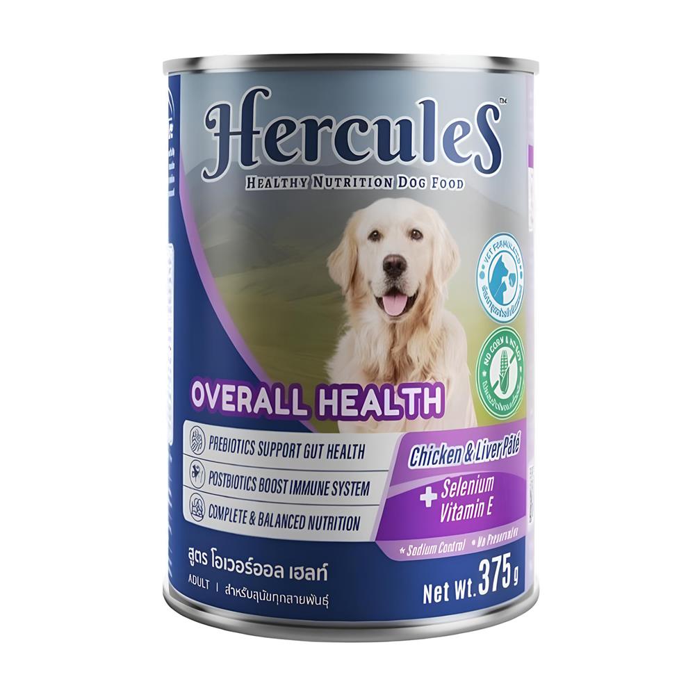 อาหารเปียกสุนัข HERCULES OVERALL HEALTH 375 ก.