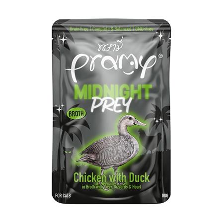 อาหารเปียกแมว PRAMY MIDNIGHT PREY CHICKEN WITH DUCK 80 ก._0