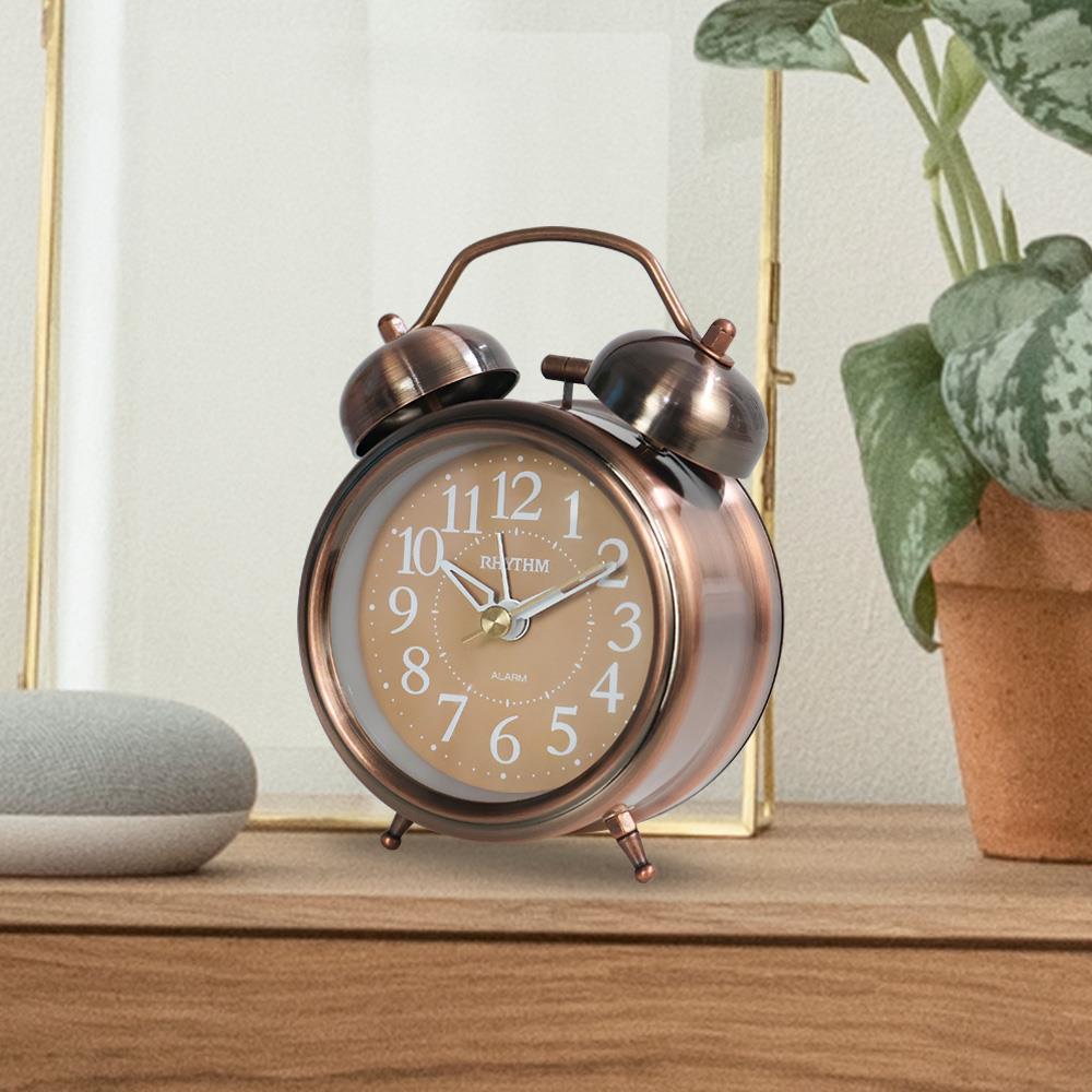 นาฬิกาปลุก RHYTHM CRA861NR35 3.5 นิ้ว สีทองแดง