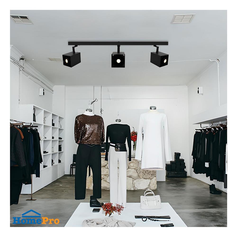 แทรคไลท์ ติดราง E27 L&E 17-01003 สีดำ