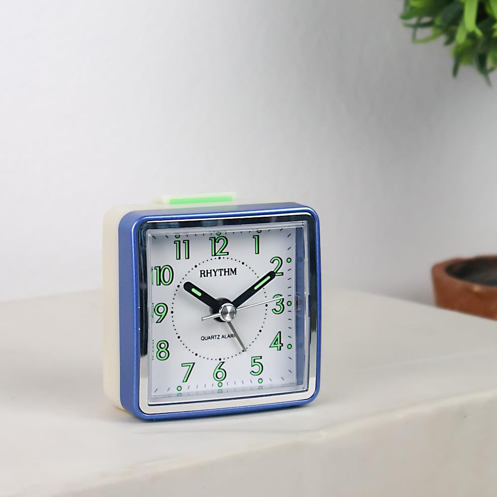 นาฬิกาปลุก RHYTHM CRE210NR04 3 นิ้ว สีฟ้า