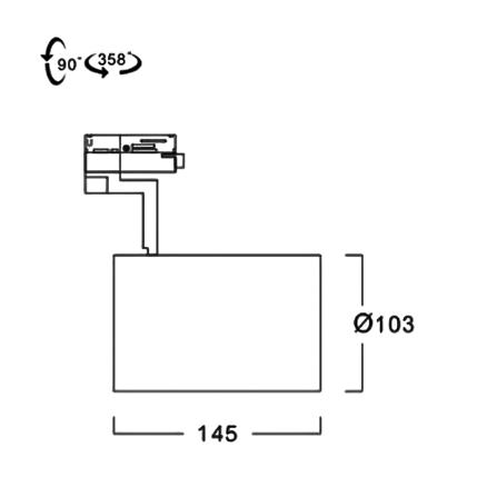 แทรคไลท์ ติดราง E27 L&E 17-00998 สีขาว_6