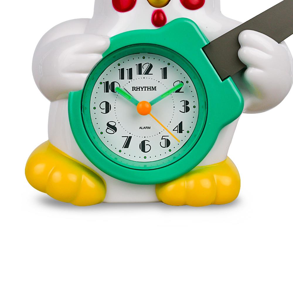 นาฬิกาปลุก RHYTHM CRE321UR03 6.5 นิ้ว สีขาว